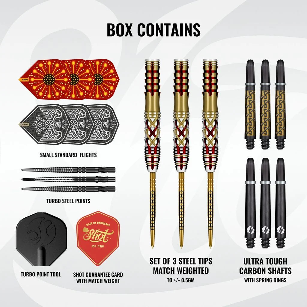 Goths Alaric Steel Tip Dart Set-95% Tungsten Barrels