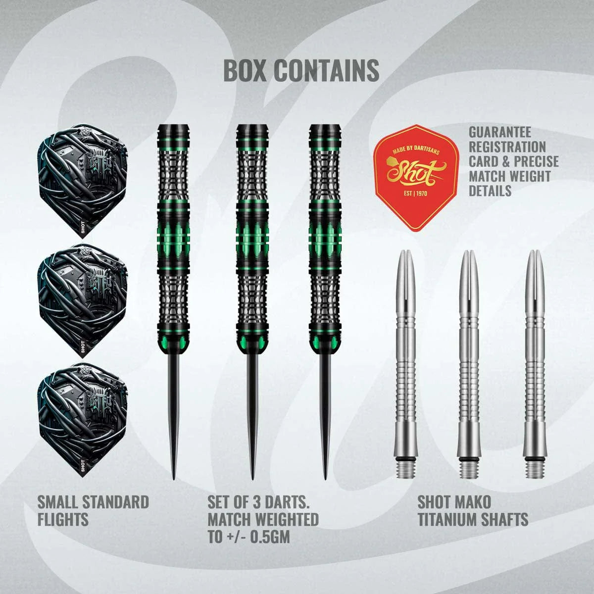 AI Cyberpunk Steel Tip Dart Set - 90% Tungsten Barrels