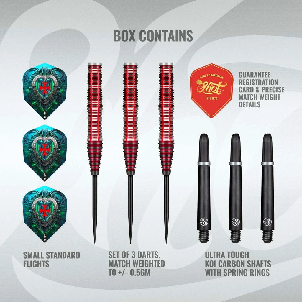 Future Knights Dreadheart Steel Tip Dart Set - 90% Tungsten Barrels