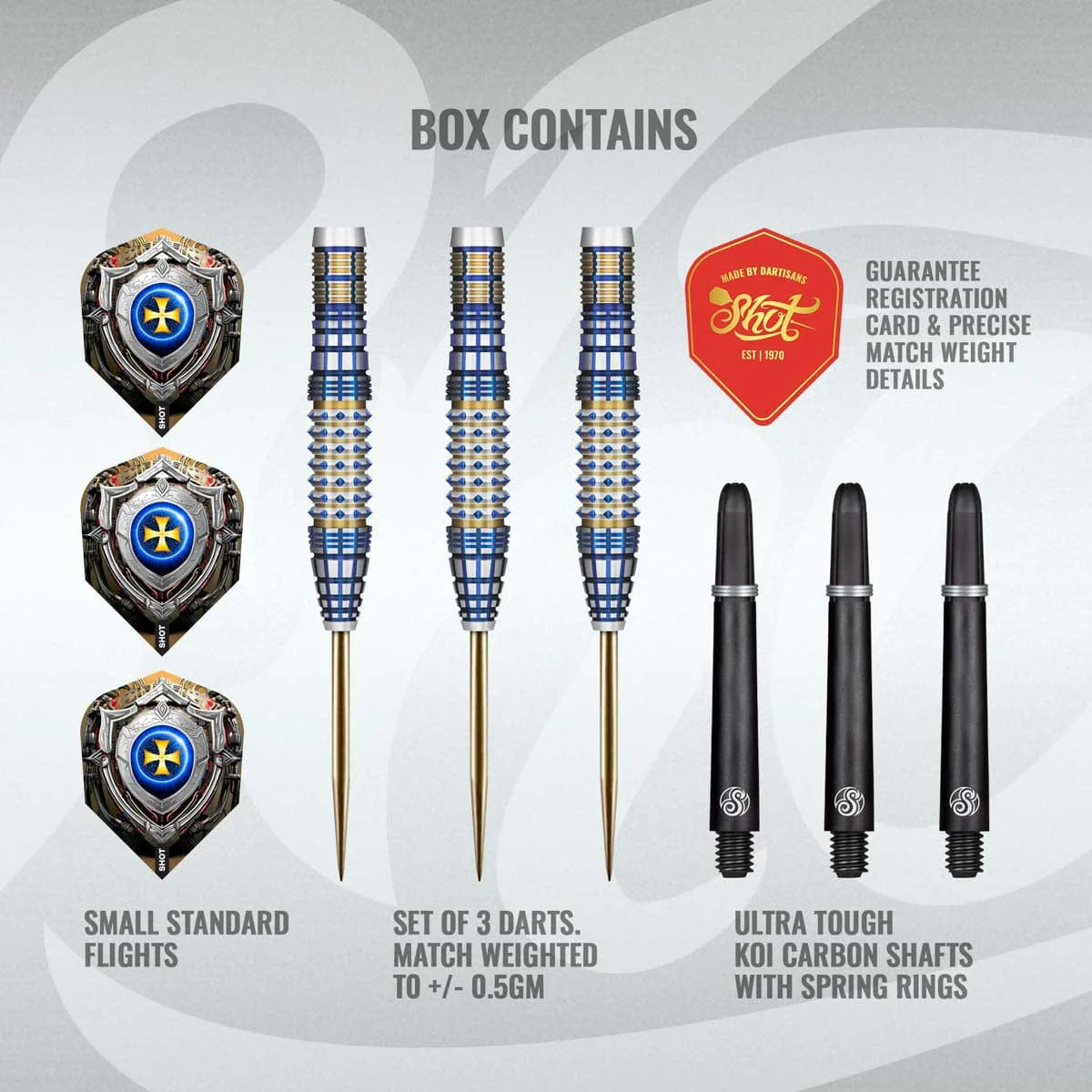 Future Knights Darkstar Steel Tip Dart Set - 90% Tungsten