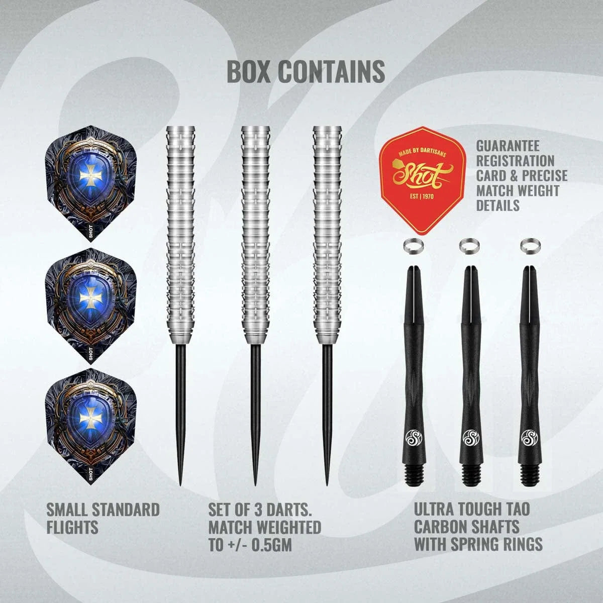 Future Knights Ironsoul Steel Tip Dart Set-90% Tungsten Barrels