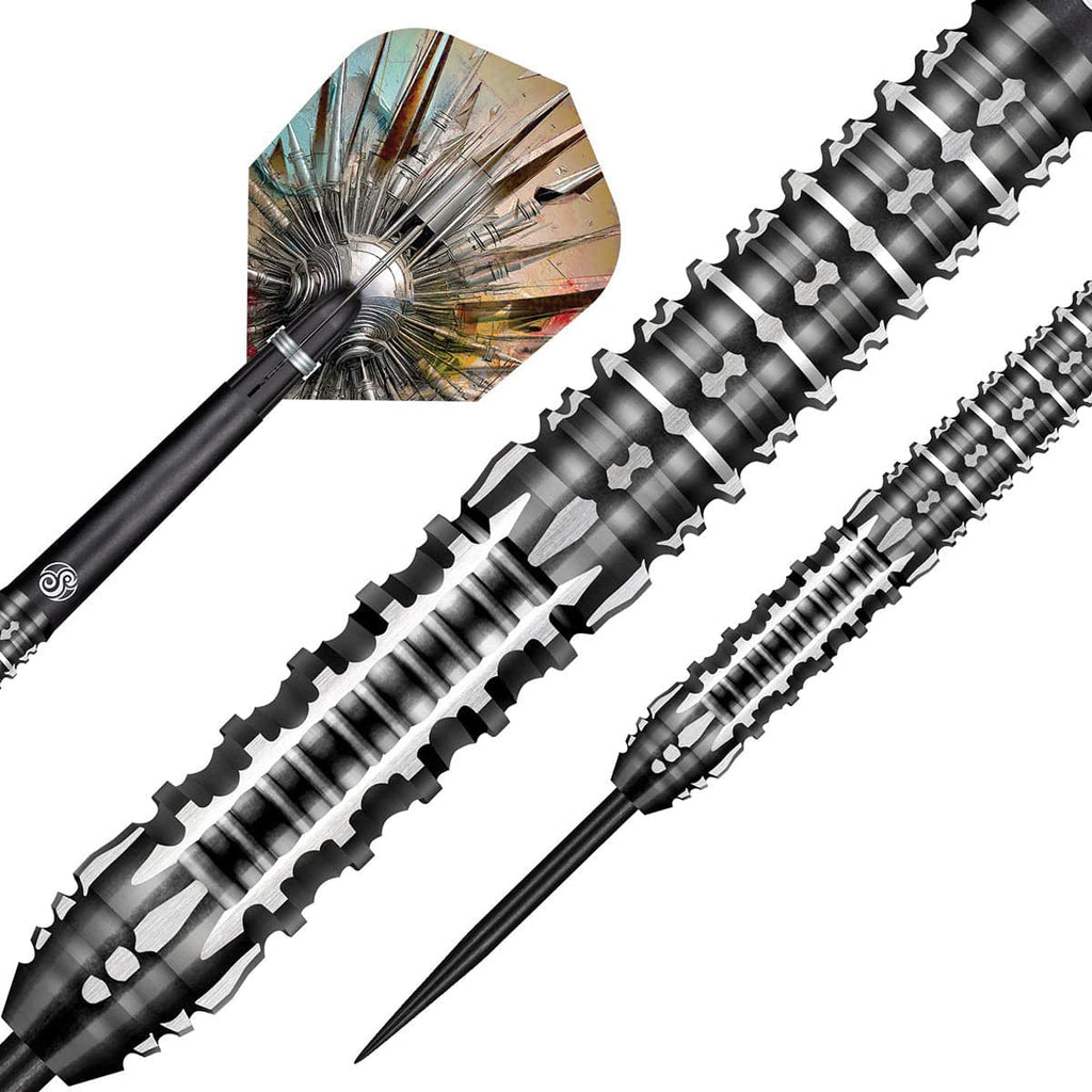 Gnarly Shredda Steel Tip Dart Set - 90% Tungsten Barrels