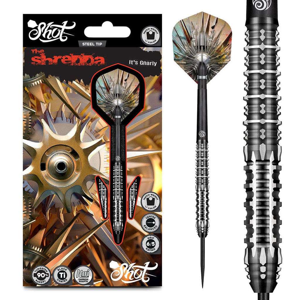 Gnarly Shredda Steel Tip Dart Set - 90% Tungsten Barrels