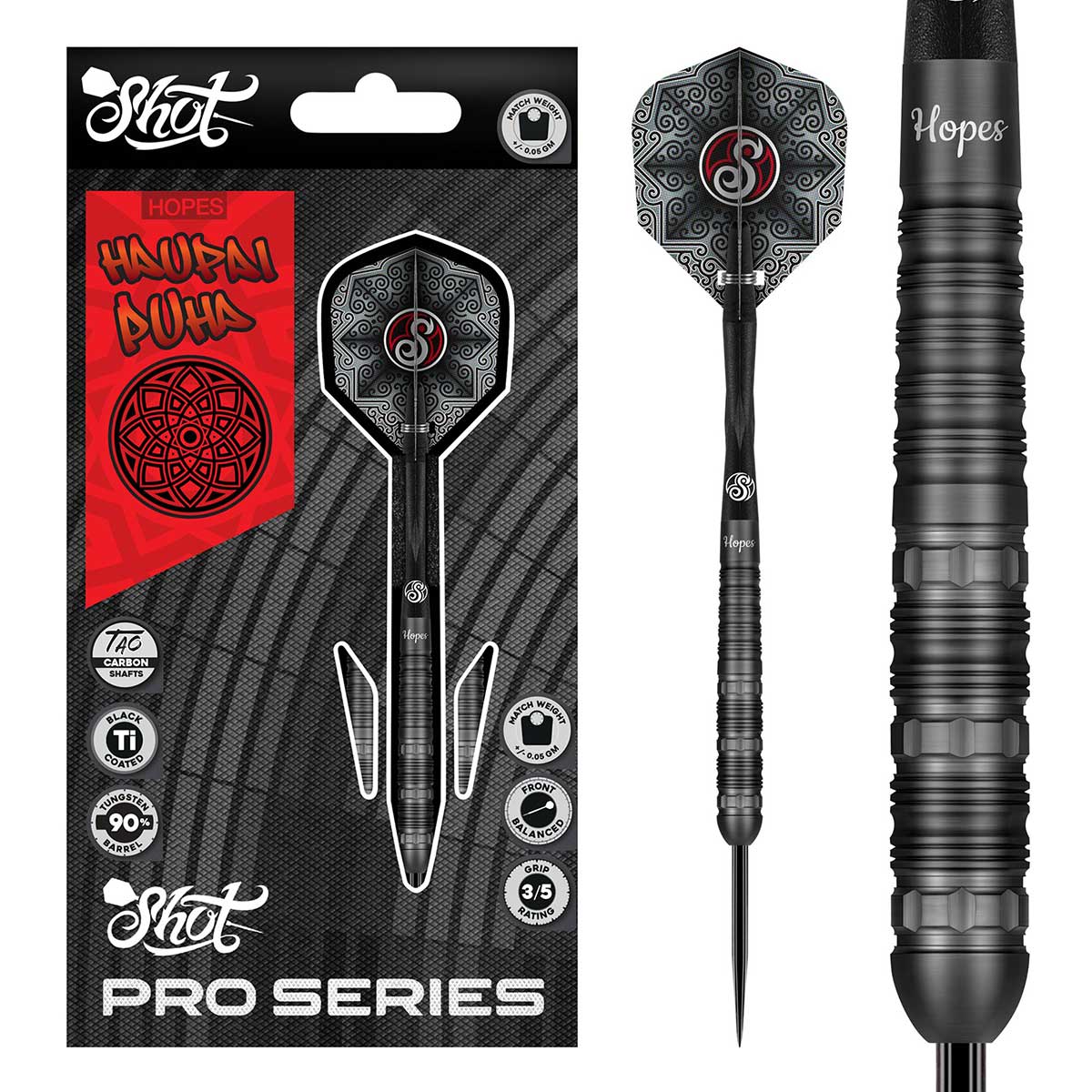 Pro Series Haupai Puha 2.0 Steel Tip Dart Set - 90% Tungsten