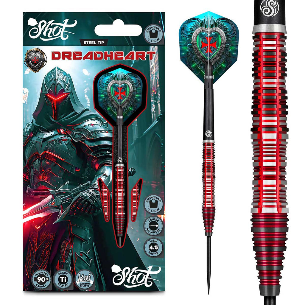 Future Knights Dreadheart Steel Tip Dart Set - 90% Tungsten Barrels