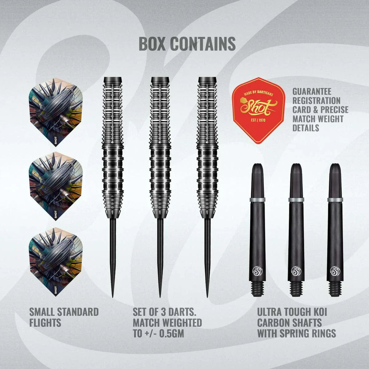Gnarly Rippah Steel Tip Dart Set - 90% Tungsten Barrels