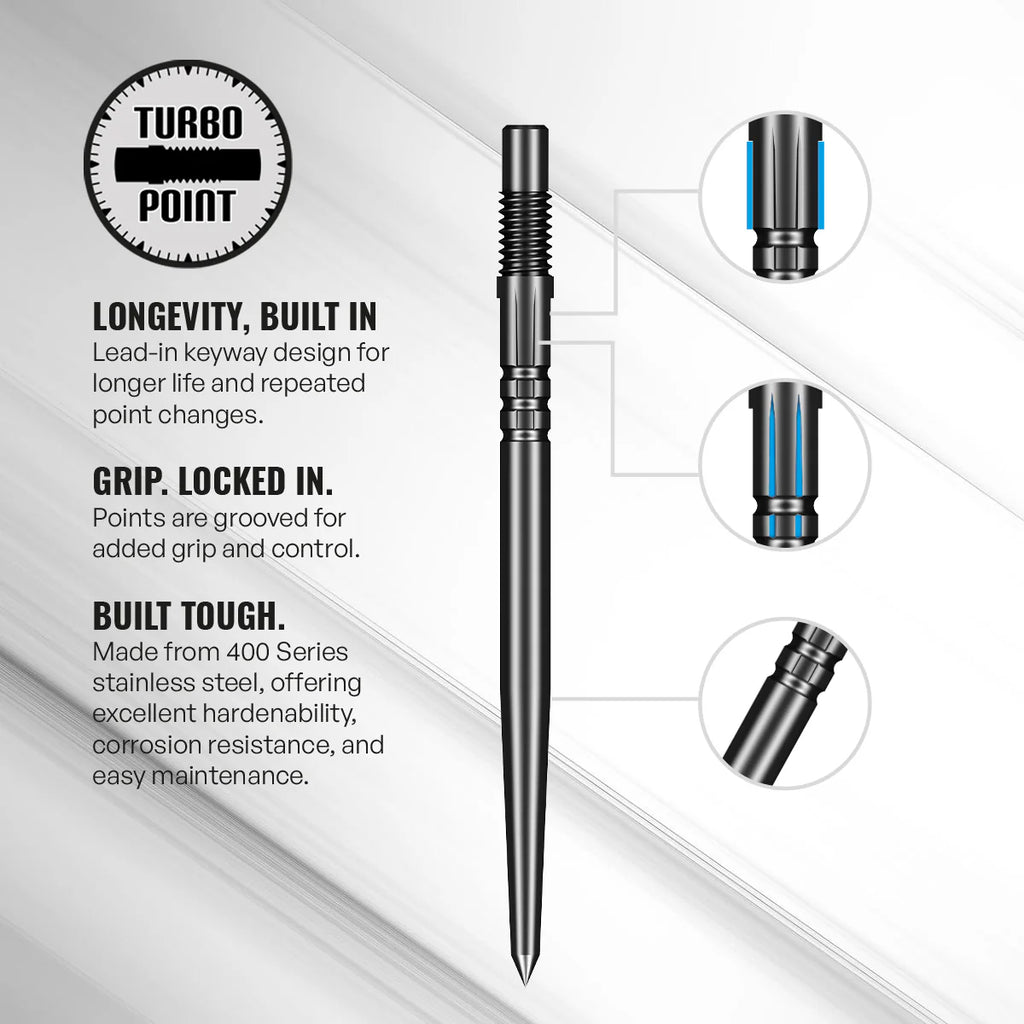 Zen Straight Steel Tip Dart Set - 90% Tungsten Barrels