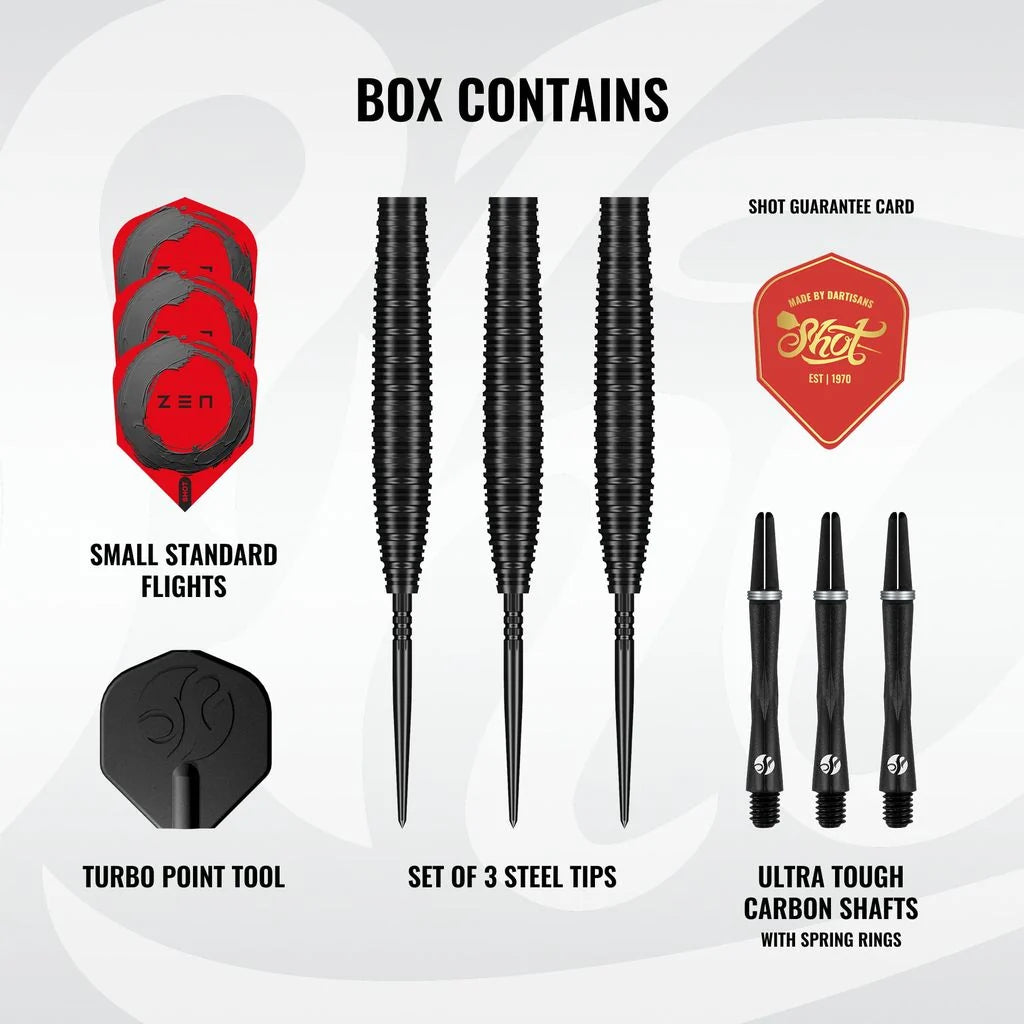 Zen Missile Steel Tip Dart Set - 90% Tungsten Barrels