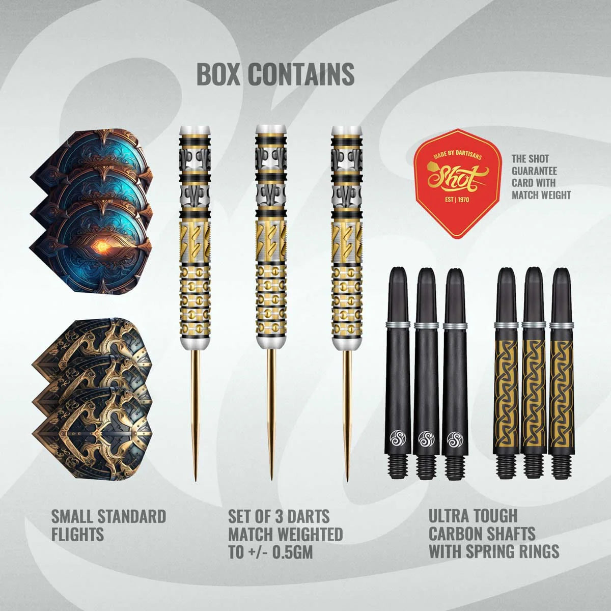 Viking Odin Steel Tip Dart Set - 95% Tungsten Barrels