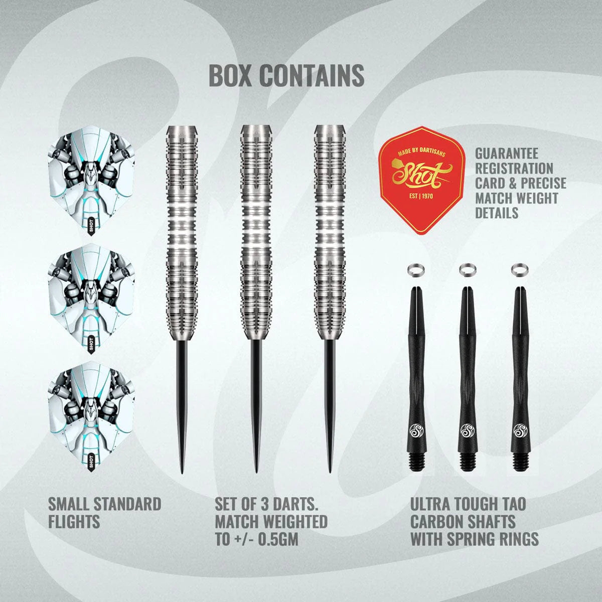 AI Scorpula Steel Tip Dart Set - 90% Tungsten Barrels
